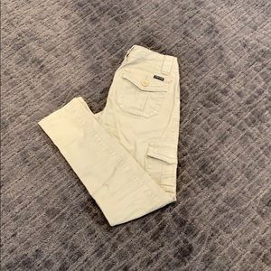 Tan skinny cargo pants